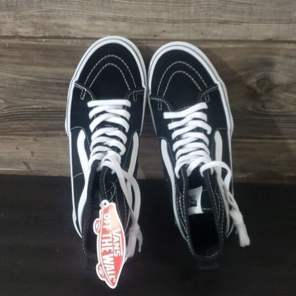 New‎ Vans Sk8 Hi Black Chunky High Top Platforms Sneakers Punk Festival Casual - Picture 8 of 10